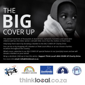 Wrap a child up in warmth. Support Think Local’s BIG COVER UP Winter Charity Drive
